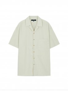 Solid Collar Shirt in Cream VW2MB801-9A