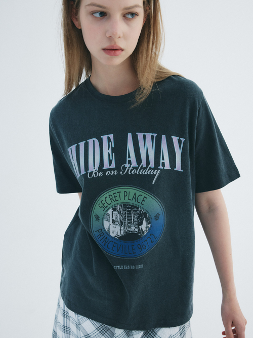 HIDE AWAY T-SHIRT in D/Grey VW2ME124-13
