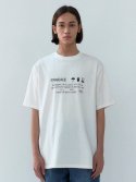 아우브아워(AUBOUR) fragile t-shirts (ivory)