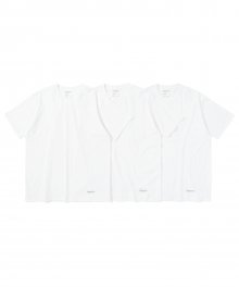 3 TAGLESS T-SHIRTS White