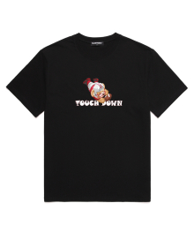 TOUCH DOWN BEAR 오버핏 반팔 티셔츠(VNDTS232) 블랙