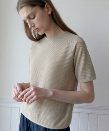 Net Knit T-Shirts (Peanut Butter)