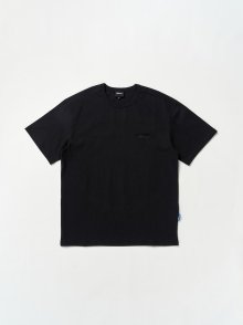 Applique Point Half T-shirts_Black