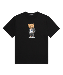 COMPORT BEAR NO.2 오버핏 반팔 티셔츠 (VNDTS237) 블랙