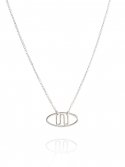 유니제이(UNI.J) UNIJ Medium Ellipse Silver Necklace In 336 [Silver]