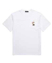 TENNIS BEAR 오버핏 반팔 티셔츠 (VNDTS241) 화이트