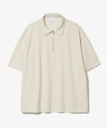 Collar Zip T-Shirts [Ivory]