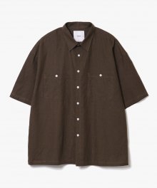 Solid Box Shirts [Brown]