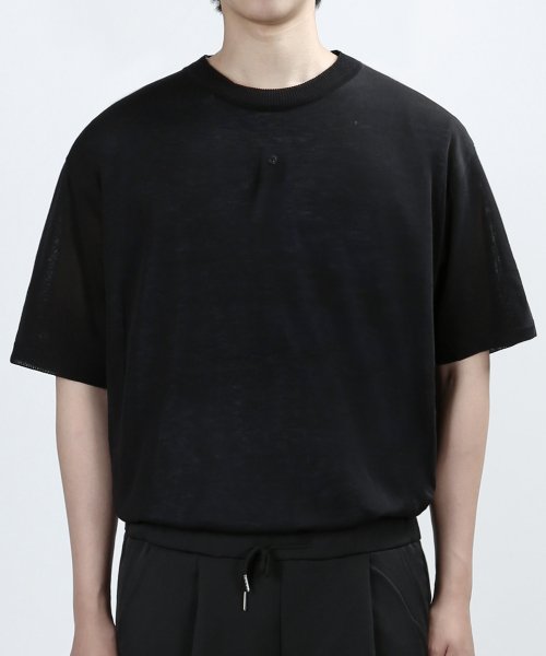 베리베인(veryvain) CREW BREEZE KNIT (BLACK)