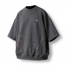Wappen Painting Incision Half Tee - Charcoal