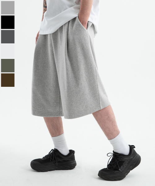 브렌슨(brenson) (Renew Ver.) 원턱 와이드 반바지 ( 6Color )