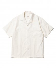 French Open Collar Shirts Ivory