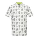 페르시안캣 골프(PERSIANCAT GOLF) MAN 헥스컬 패턴 반팔 티셔츠 화이트
