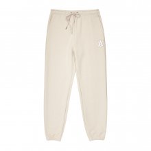 A LOGO EMBLEM PATCH TRAINING PANTS BEIGE