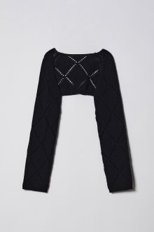 DIAMOND BOLERO CARDIGAN (black)