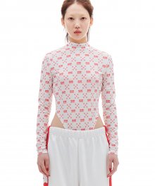 939 PATTERN BODY SUIT (WHITE)