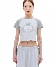 CROWN CROP TOP (GRAY)