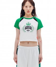 CROWN CROP TOP (GREEN)