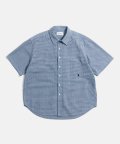 Indigo Gingham S/S Over Shirts Blue Check