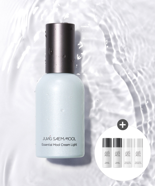 에센셜 물 크림 라이트 50ml (물크림 8ml 2개 + 베이스프렙 8ml 2개 증정)