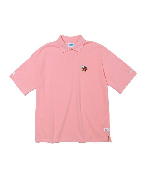 ★韓国の人気★【MARKM】★MARKM x evian PIQUE POLO SHIR.T★ 마크엠(MARKM) evian PIQUE POLO SHIRT PINK - 사이즈 & 후기