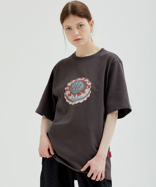 올댓케잌(ALL THAT CAKE) WHOLE CAKE SHORTSLEEVE : 홀 케이크 숏슬리브 챠콜 - 사이즈 & 후기 | 무신사