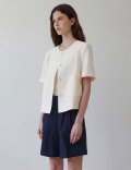 Naive crop jacket (Ivory)