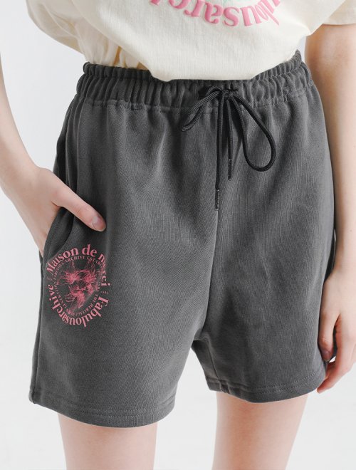 Женские пигментные шорты Le Lis Charcoal Pink (FCC2PT503W)
