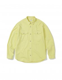 [Mmlg] OVERDYE DENIM SHIRT (YELLOW)