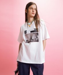 LETTERING LOOSE T-SHIRT - WHITE