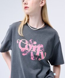 Clover Pigment T-Shirt_charcoal