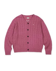 [Mmlg] CPC CABLE CARDIGAN (PINK)
