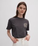 르바(LEVAR) Whenever-Print T-Shirt - Charcoal