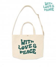 VSW Love & Peace Eco Bag Green
