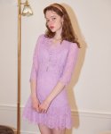 살롱 드 욘(SALON DE YOHN) Lace Mini Dress_ 2 Colors