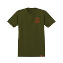 스핏파이어(SPITFIRE) LIL BIGHEAD S/S T-Shirt - MILITARY GREEN (RED Print) 51010388AK