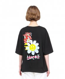 LUCKY SUNFLOWER TSHIRTS (BLACK)