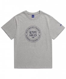 SUNNY HILLS LOGO TEE (MELANGE GREY)