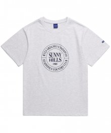 SUNNY HILLS LOGO TEE (MELANGE WHITE)