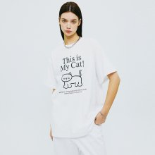 THIS IS MY CAT TSHIRT-WHITE