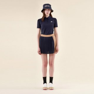 마틴골프(MARTINE GOLF) Chiffon Pleats Skirt_Navy 상품 이미지