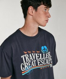 T-04 뉴웨이브 트래블러 티셔츠 차콜