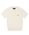 (23SS) WOMENS HERITAGE DAN CABLE PK KNIT IVORY