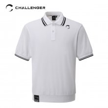 Solid Pique Polo T-shirt(Uni)_CHB2UTS0128WH