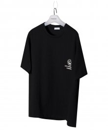 SPACE LOGO SEMI OVERFIT TEE black