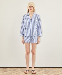 Blue Stripe Pajama Set
