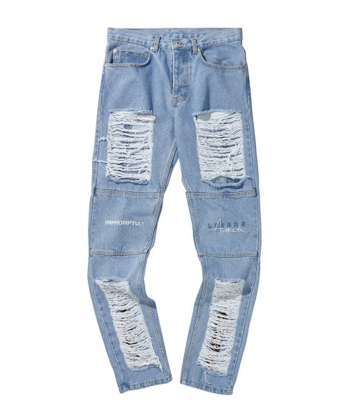 LIBERE DAMAGE VER2 DENIMPANTS / BLUE
