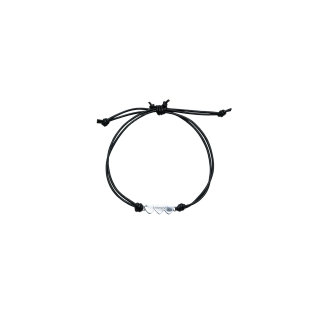 로울(LOWOOL) Triple heart black bracelet