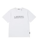 랩101(LAB101) 서울 라이트 로고 코튼 반팔티셔츠 - 화이트