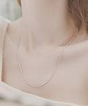 봉보(BONBEAU) Gemma twist silver chain Necklace 젬마 꼬임 체인 실버 925 데일리 목걸이